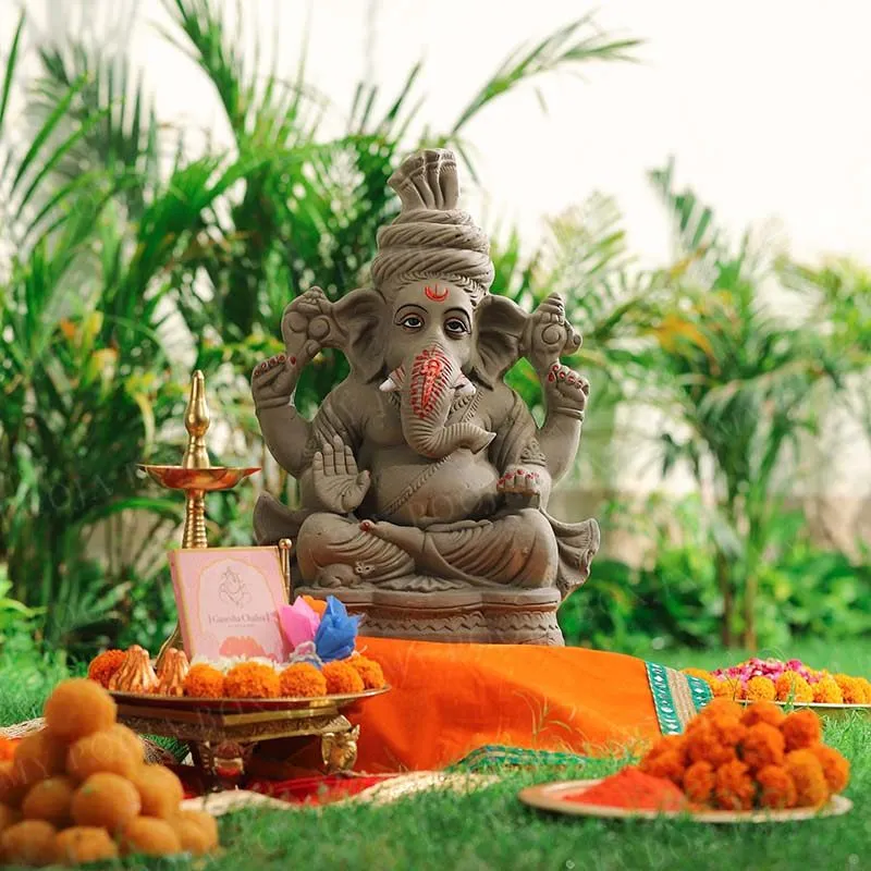1.5FEET Gajanana Eco-Friendly Ganpati | Plant-A-Ganesha