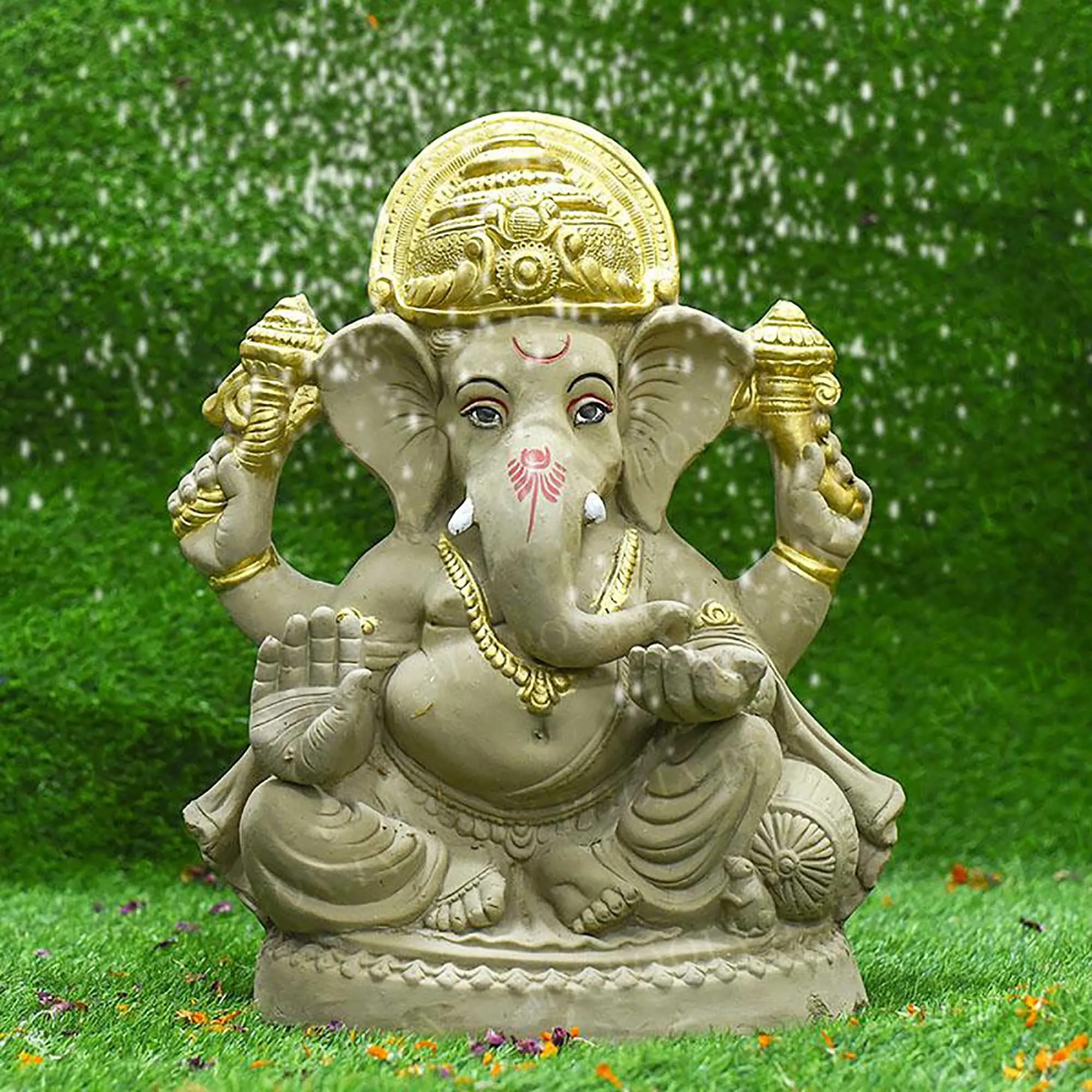 1.5FEET Kripalu Eco-Friendly Ganpati | Plant-A-Ganesha