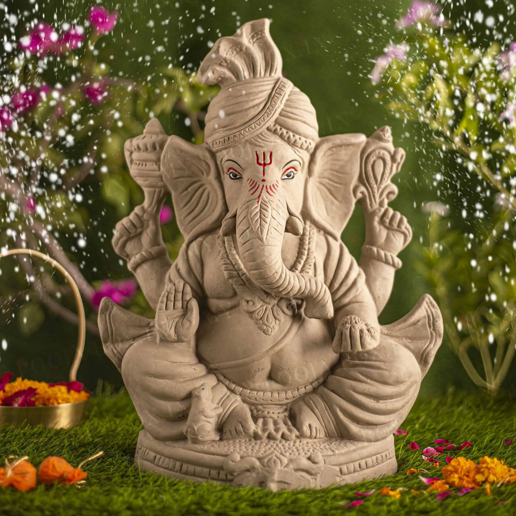 1.5FEET Rudveda Eco-Friendly Ganpati | Plant-A-Ganesha