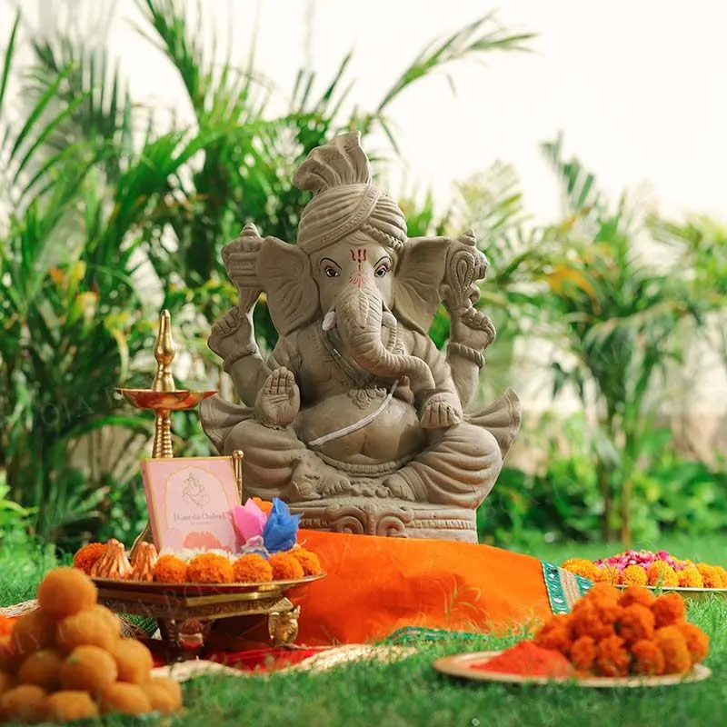 1.5FEET Rudveda Eco-Friendly Ganpati | Plant-A-Ganesha