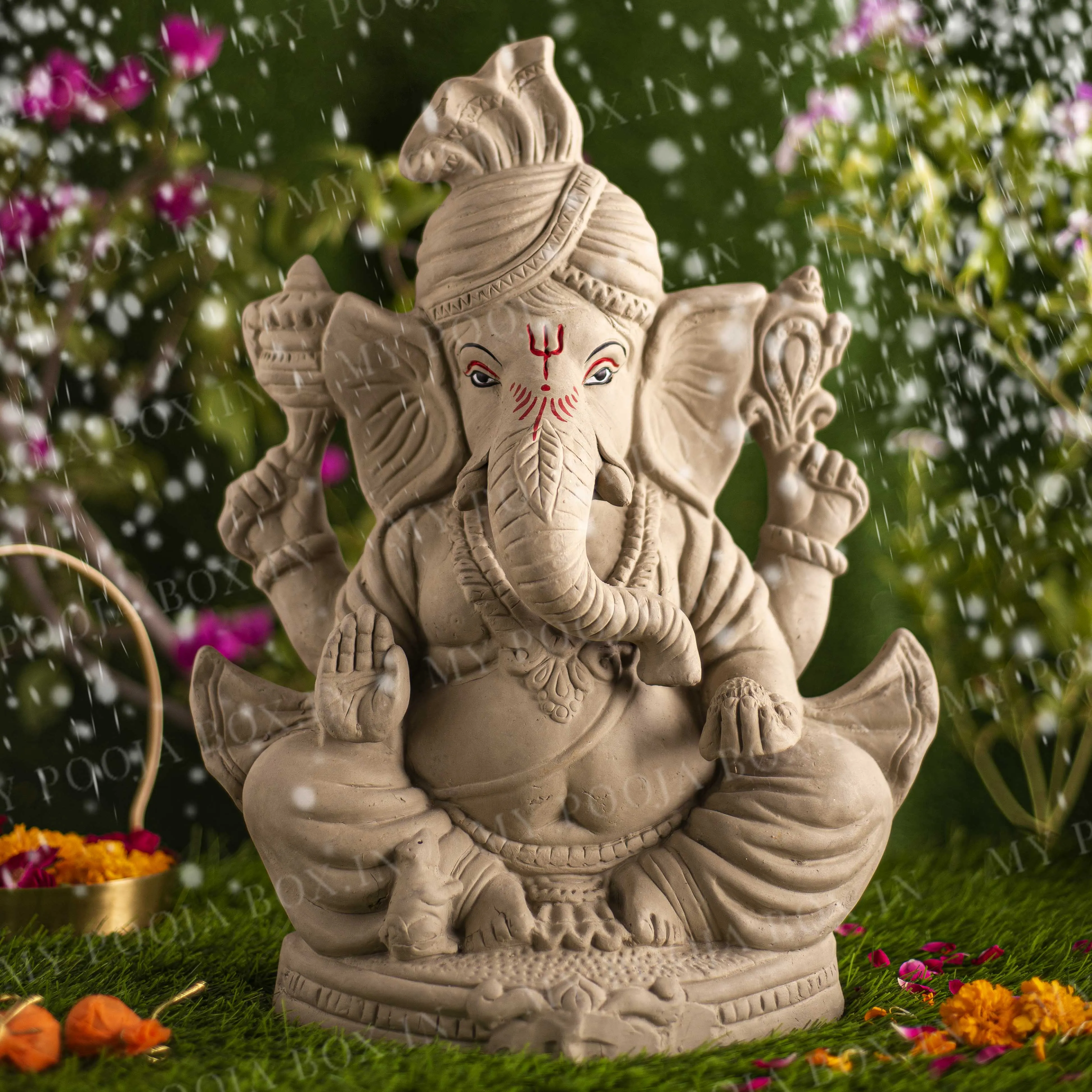 1.5FEET Rudveda Eco-Friendly Ganpati | Plant-A-Ganesha