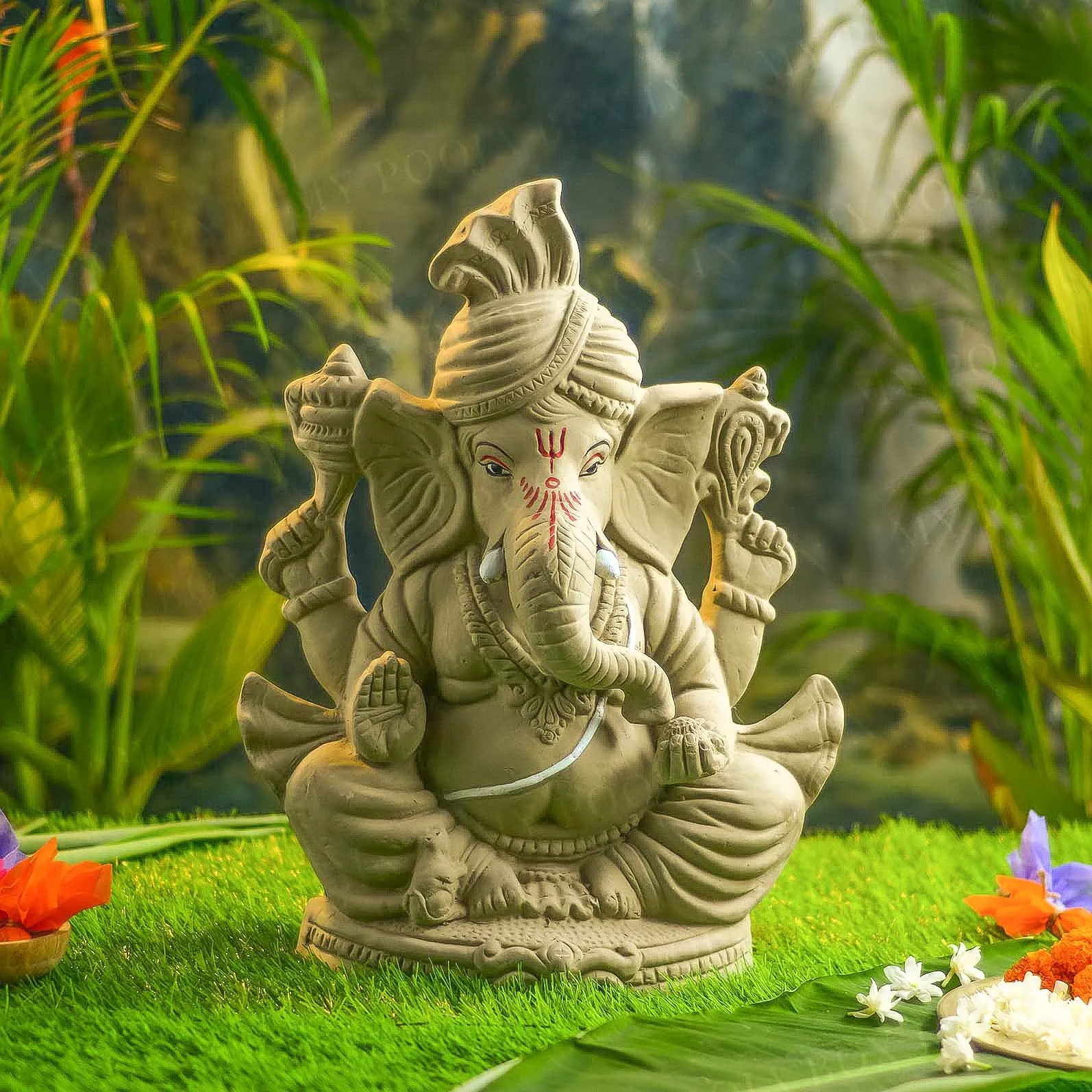 1.5FEET Rudveda Eco-Friendly Ganpati | Plant-A-Ganesha