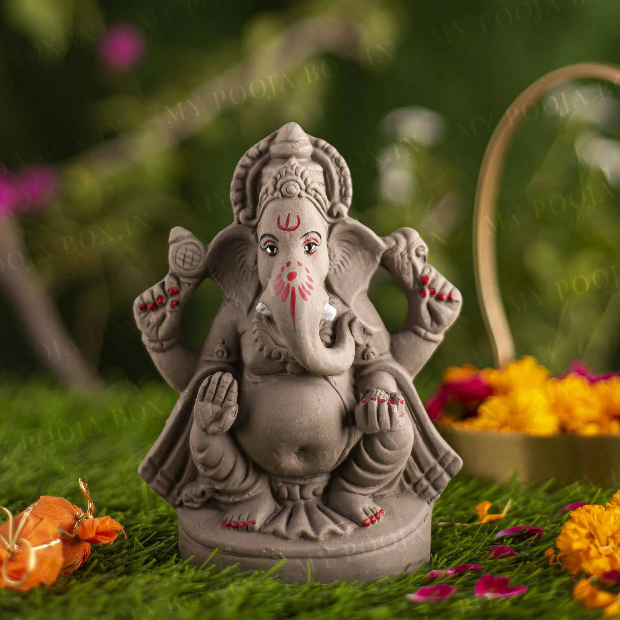 6INCH Siddhi Vinayak Eco-Friendly Ganpati | Plant-A-Ganesha
