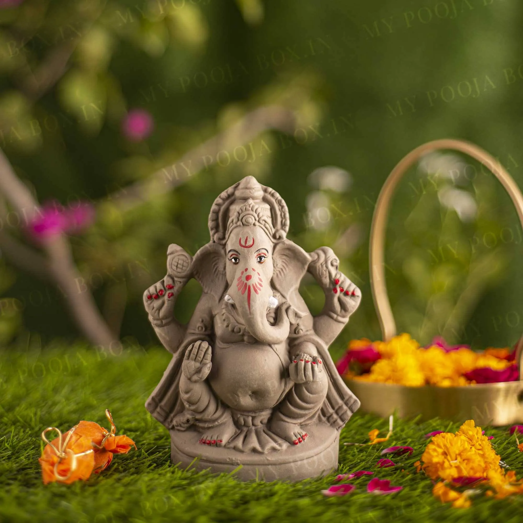 6INCH Siddhi Vinayak Eco-Friendly Ganpati | Plant-A-Ganesha