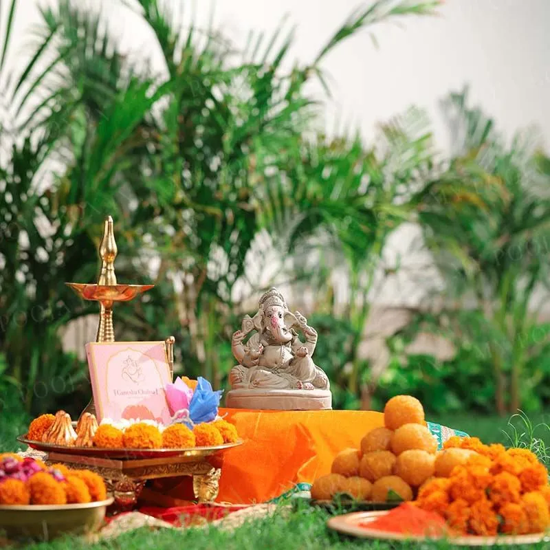 6INCH Vishwanetra Eco-Friendly Ganpati | Plant-A-Ganesha