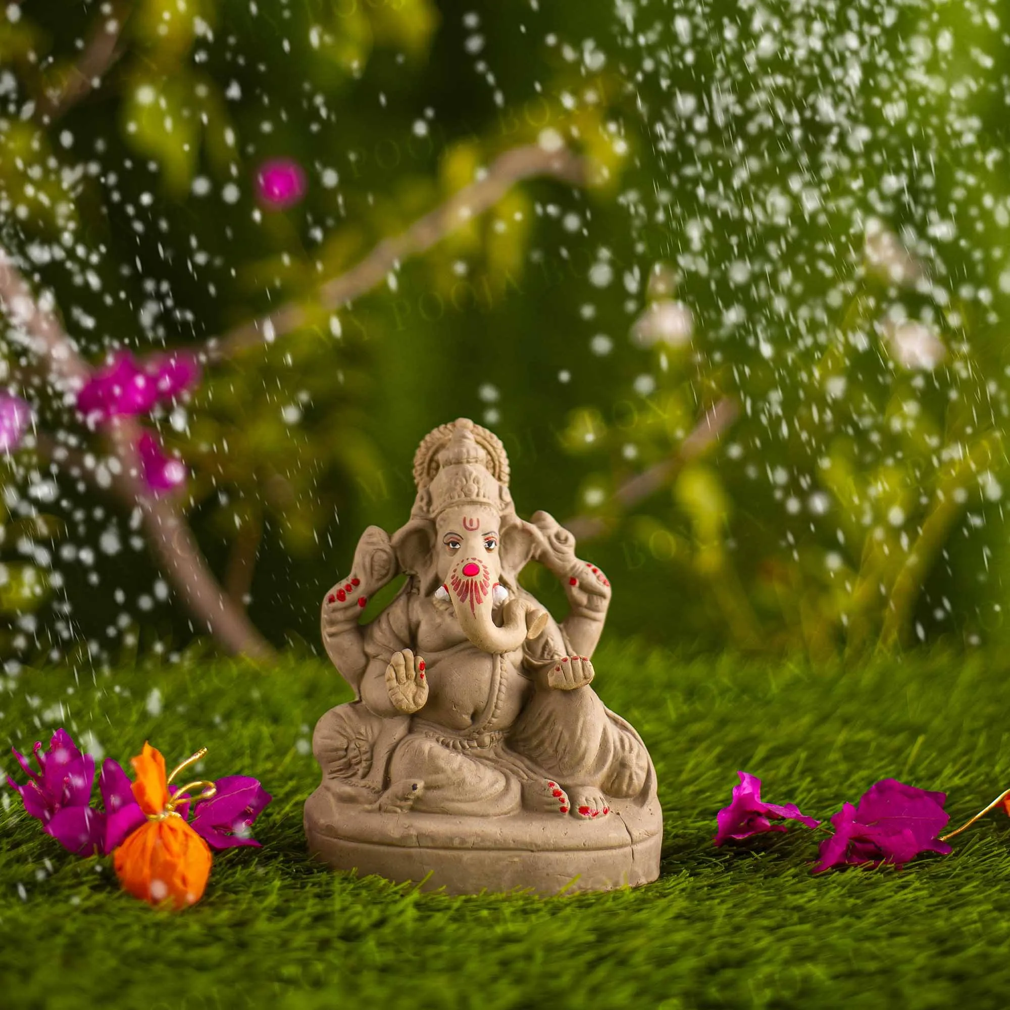 6INCH Vishwanetra Eco-Friendly Ganpati | Plant-A-Ganesha
