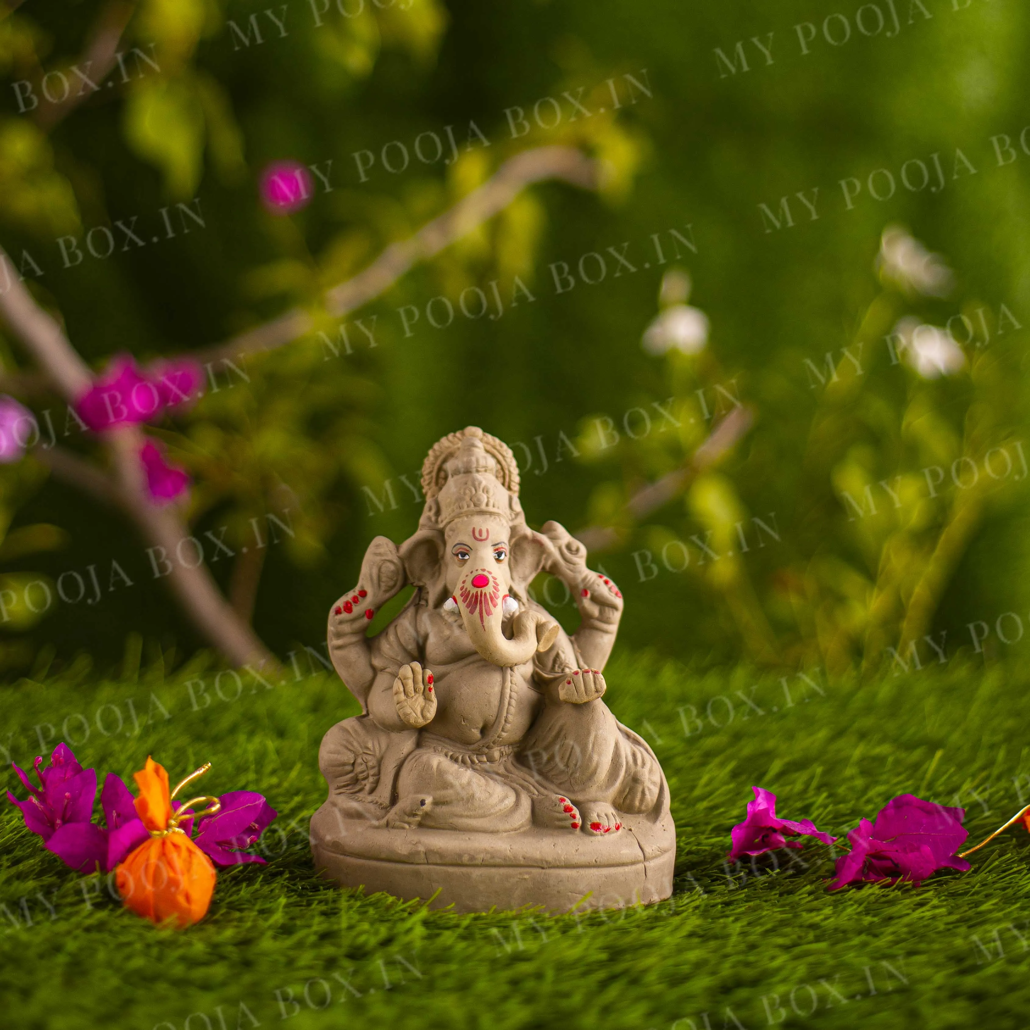 6INCH Vishwanetra Eco-Friendly Ganpati | Plant-A-Ganesha