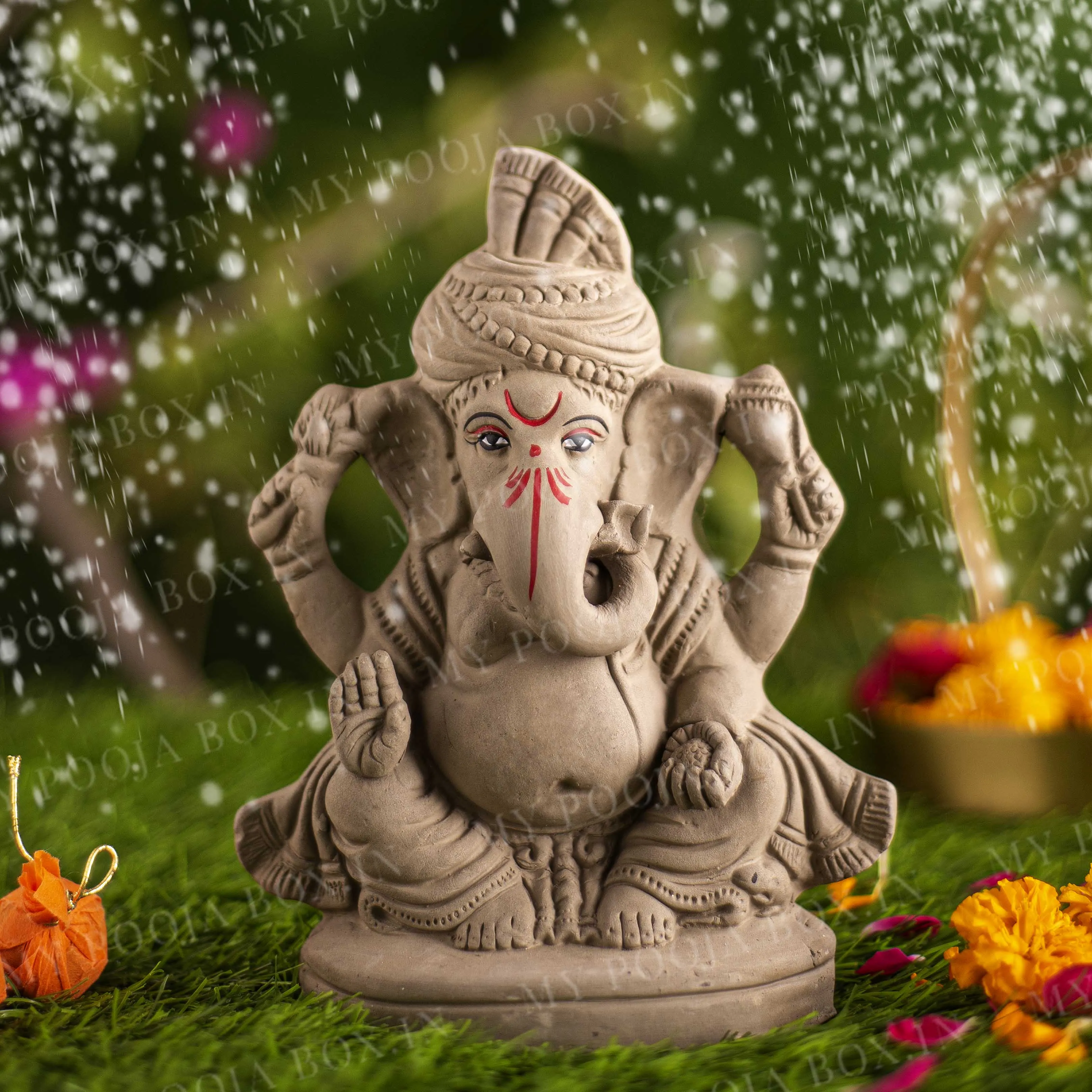 7INCH Gaurik Eco-Friendly Ganpati | Plant-A-Ganesha