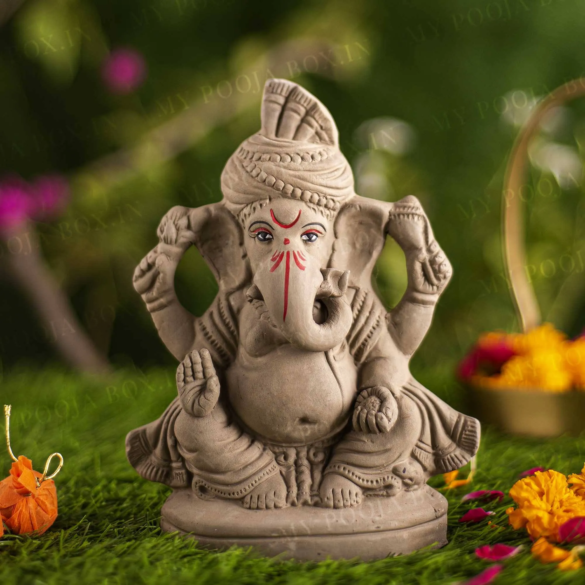 7INCH Gaurik Eco-Friendly Ganpati | Plant-A-Ganesha