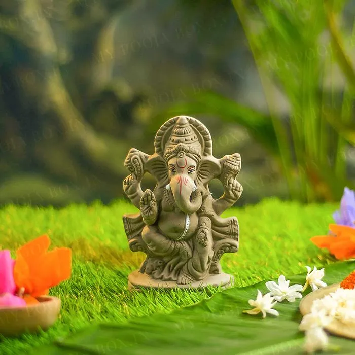 7INCH Shri Rudra Eco-Friendly Ganpati | Plant-A-Ganesha