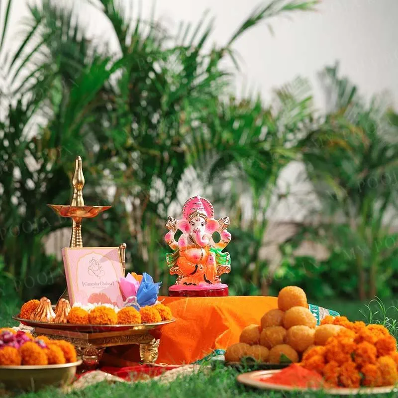 7INCH Shri Rudra Eco-Friendly Ganpati | Plant-A-Ganesha