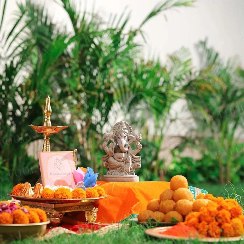 7INCH Shri Rudra Eco-Friendly Ganpati | Plant-A-Ganesha