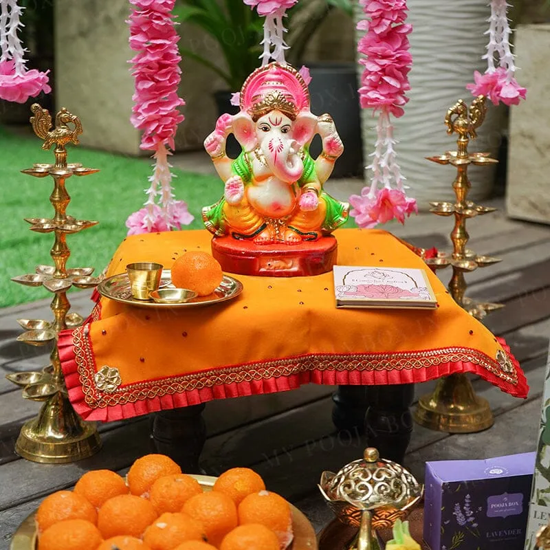 8INCH Dagduseth Eco-Friendly Ganpati | Plant-A-Ganesha
