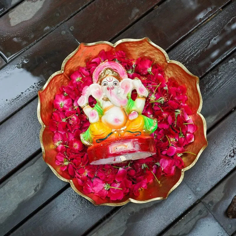 8INCH Dagduseth Eco-Friendly Ganpati | Plant-A-Ganesha