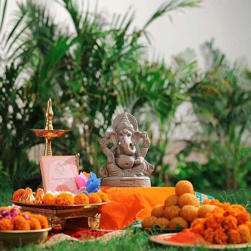 8INCH Dagduseth Eco-Friendly Ganpati | Plant-A-Ganesha