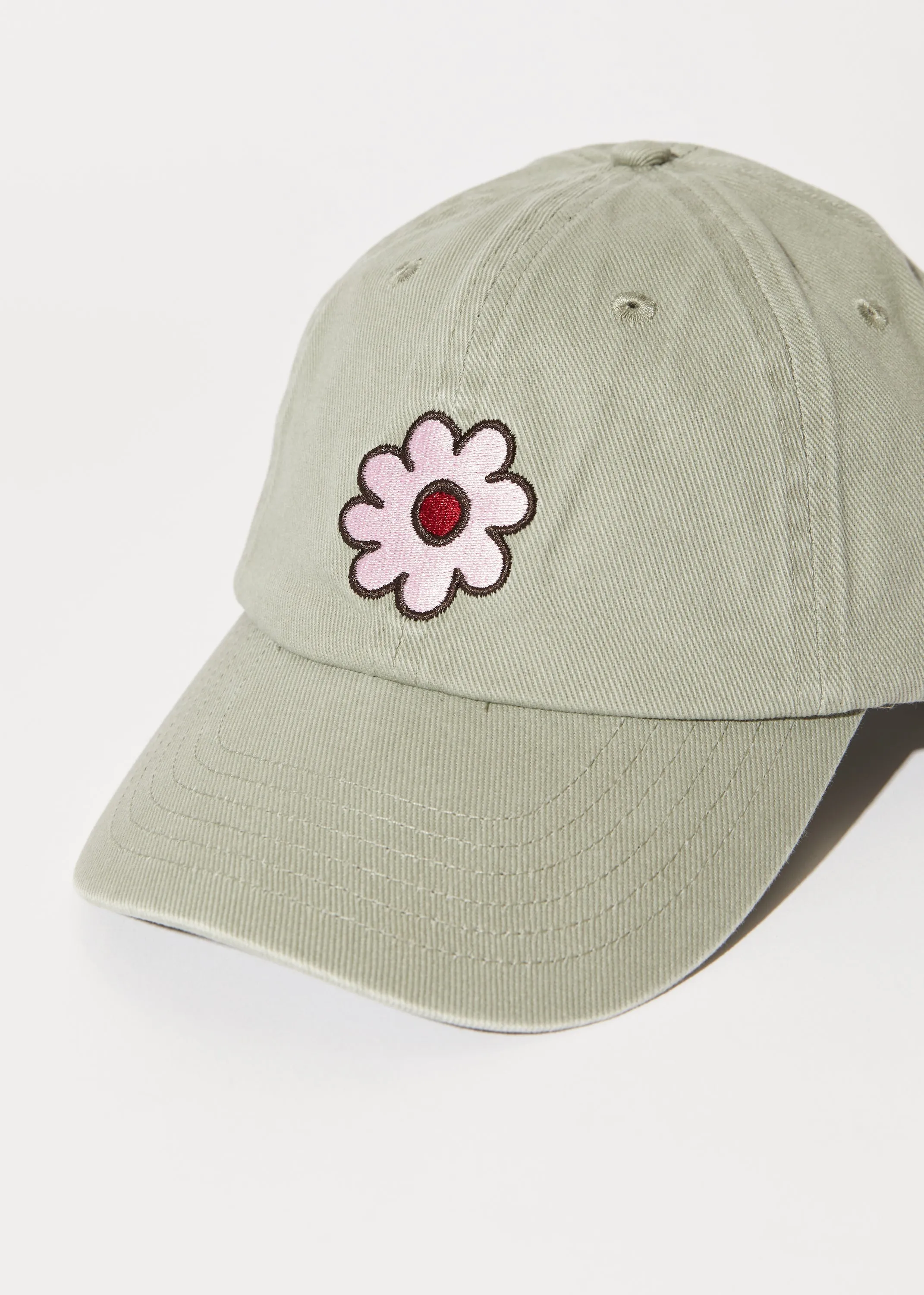 AFENDS Unisex Flower - 6 Panel Cap - Olive