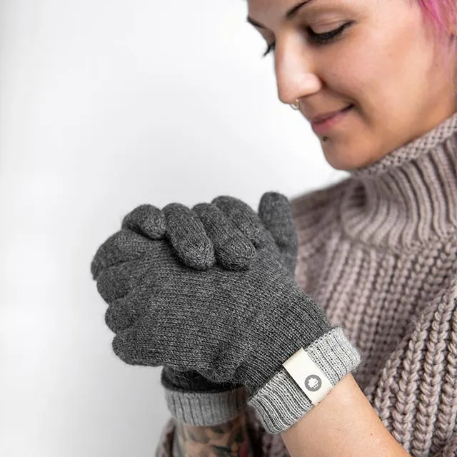Sure! Here’s an optimized title for your e-commerce product:

**Cozy Dark Grey Alpaca Wool Gloves - Luxurious Warmth and Softness for Ultimate Comfort**

Feel free to let me know if you need any further modifications or additional titles!