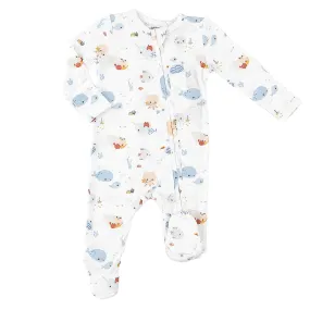 Angel Dear Zipper Footie Cute Ocean