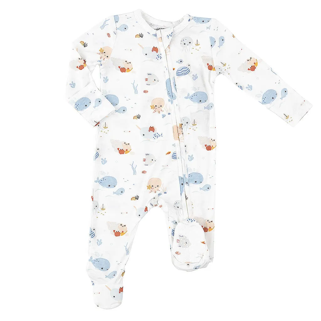 Angel Dear Zipper Footie Cute Ocean