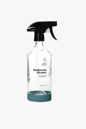 Bathroom Cleaner Teal Reusable Glass Silicon Base Bottle