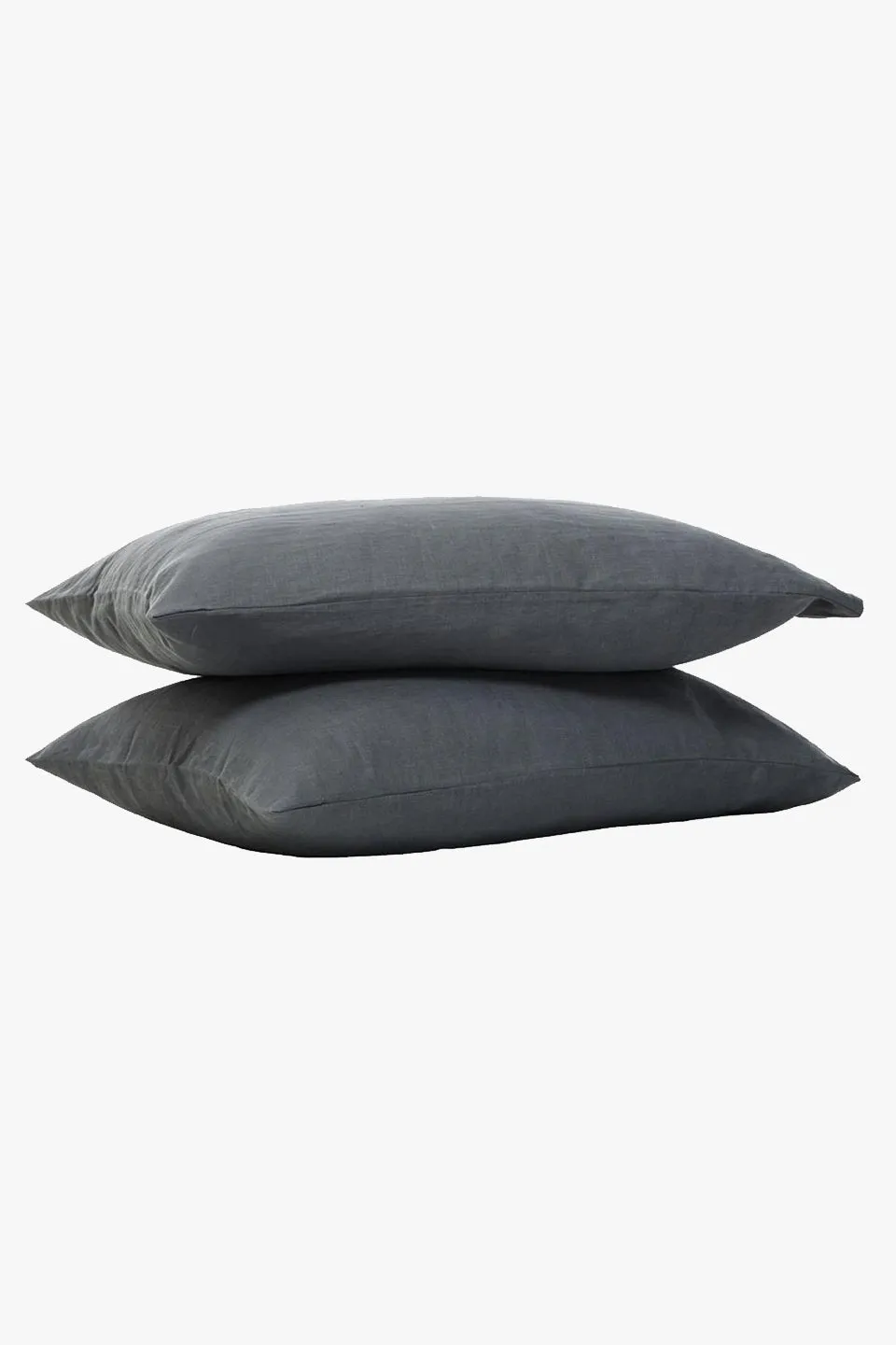 Belgian Washed Linen Charcoal Standard Pillowcase