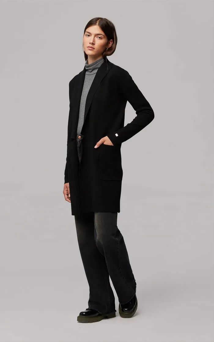 BENELA straight-fit mid-length sustainable coatigan