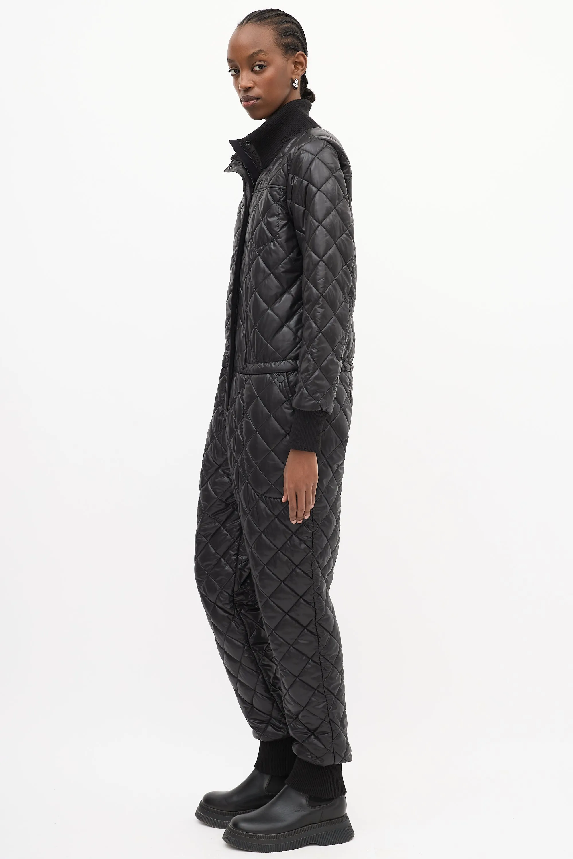 Black Quilted The Original Jumpsuit