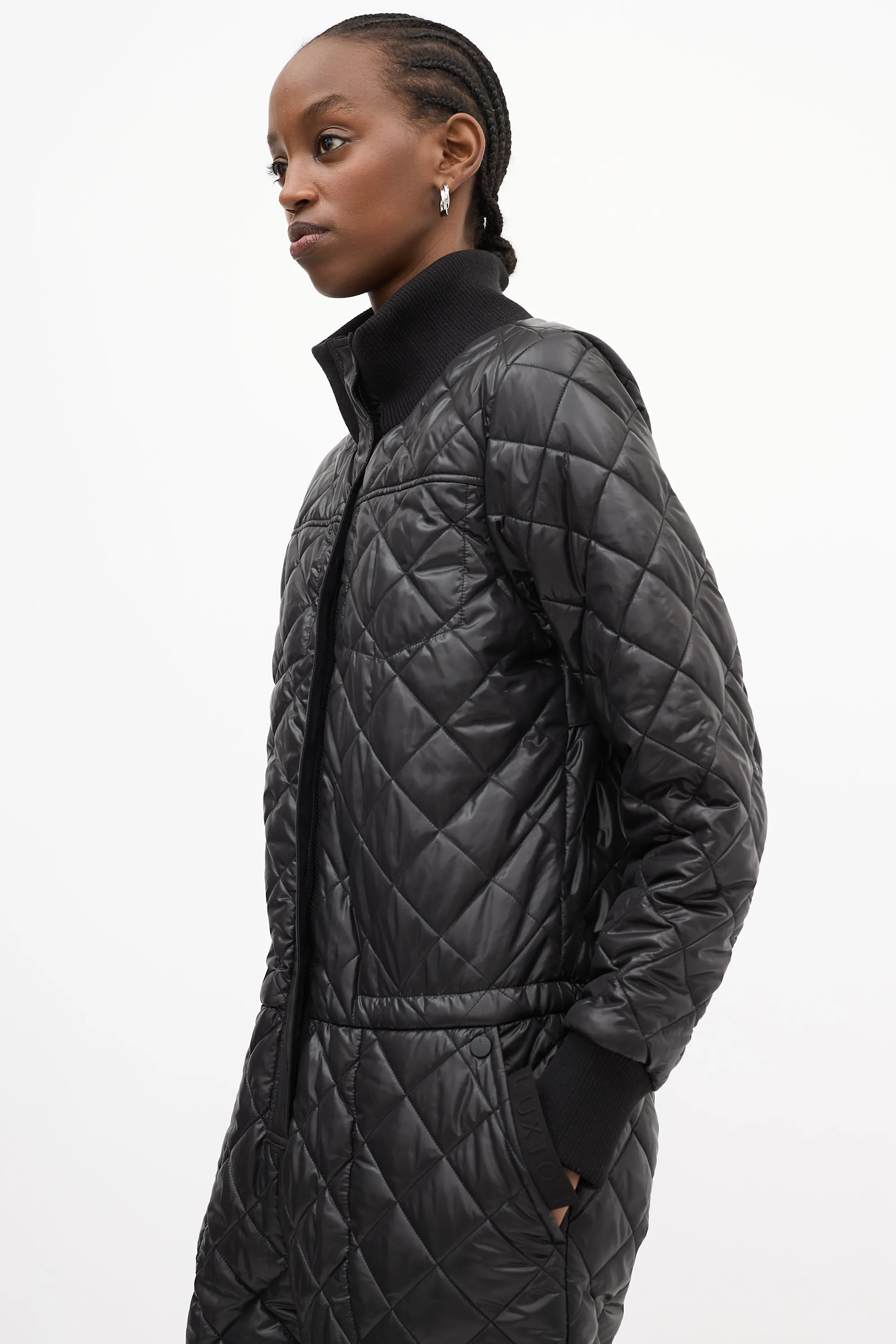 Black Quilted The Original Jumpsuit