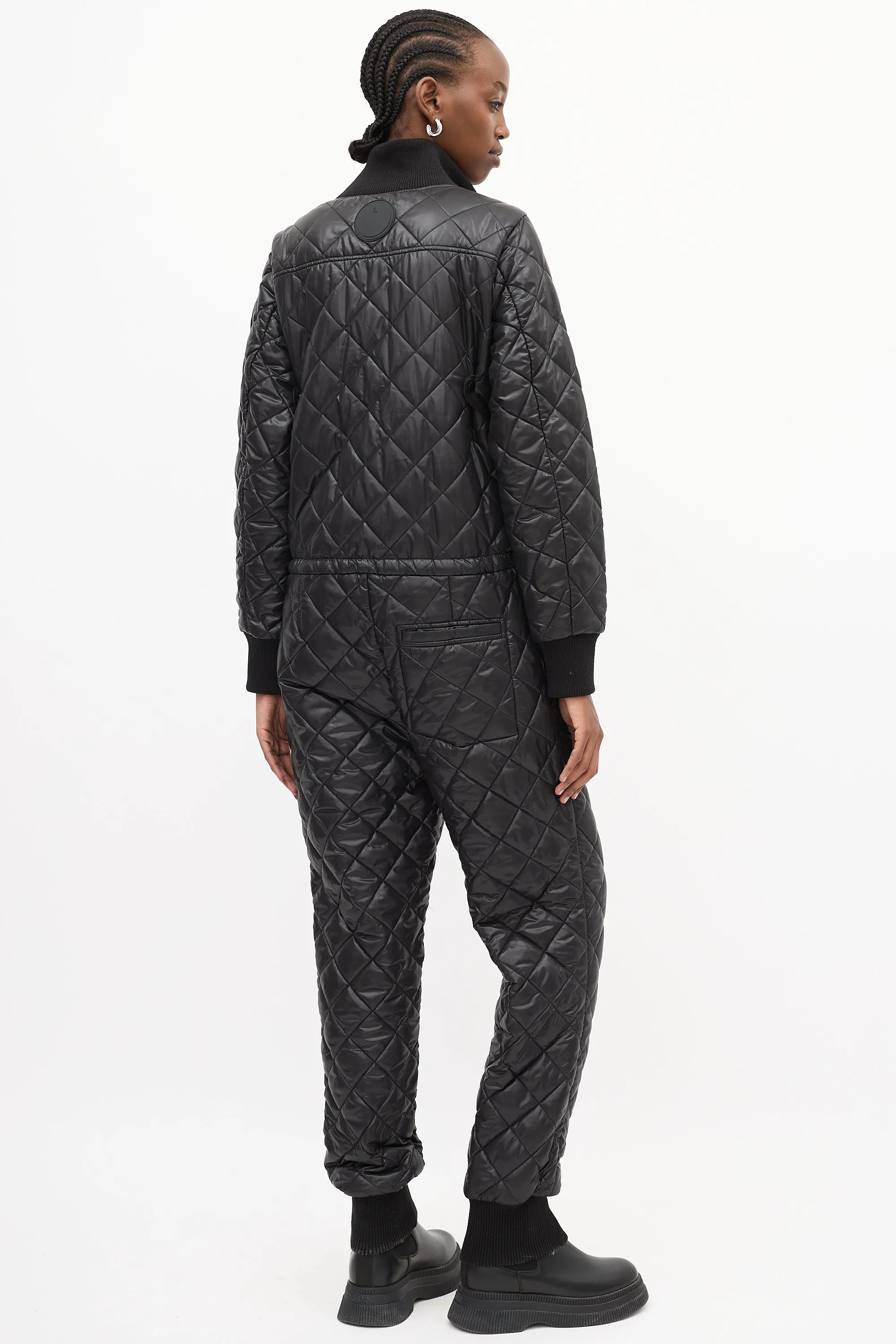 Black Quilted The Original Jumpsuit