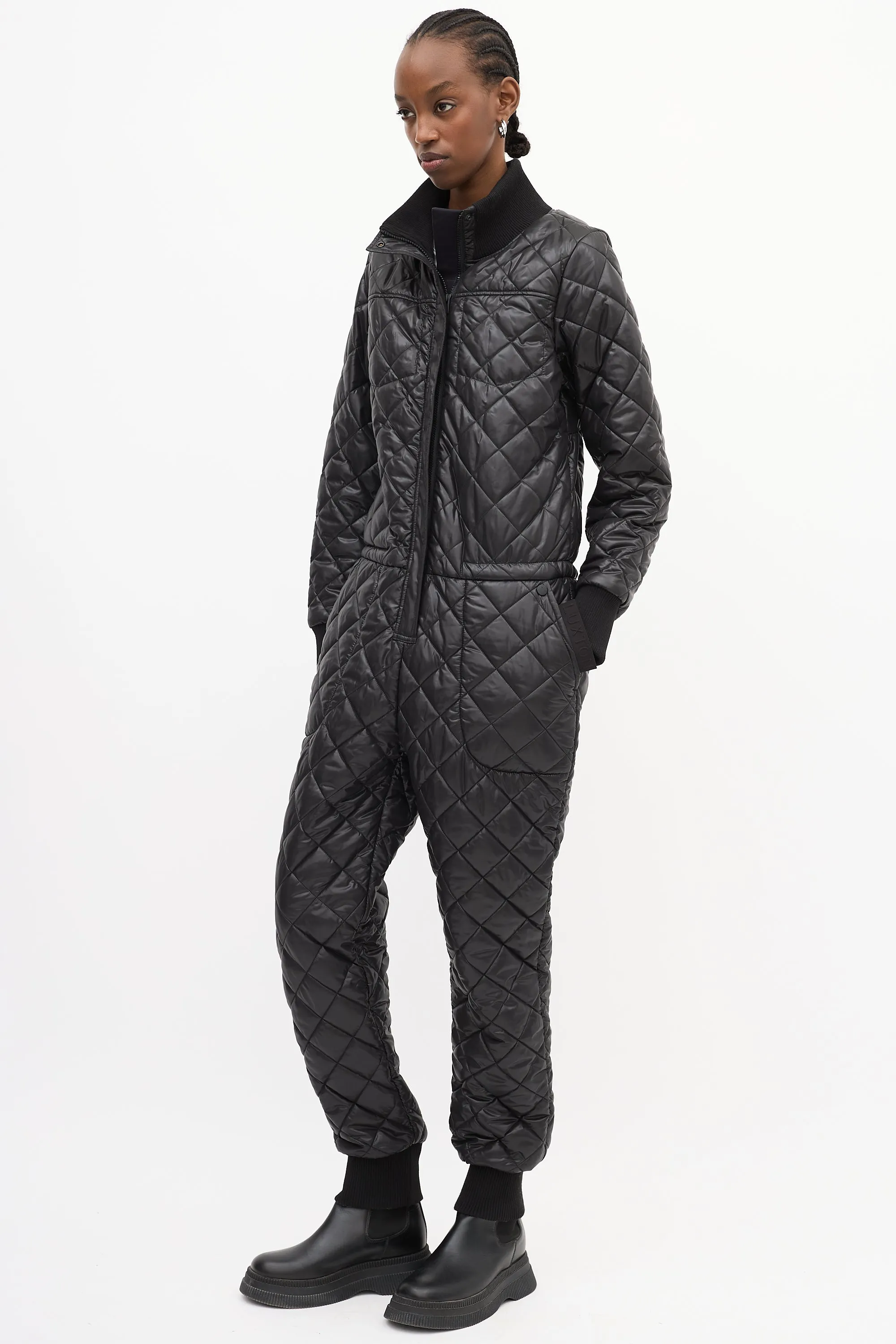 Black Quilted The Original Jumpsuit