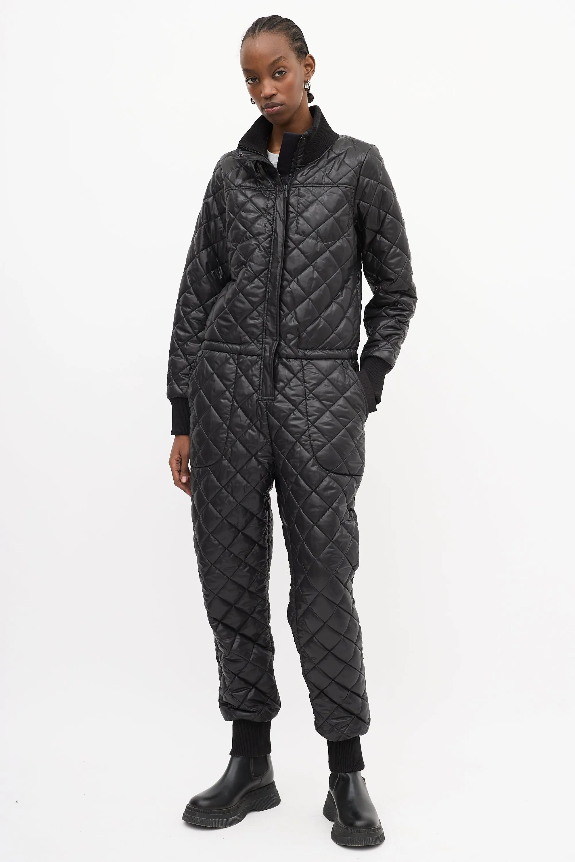 Black Quilted The Original Jumpsuit