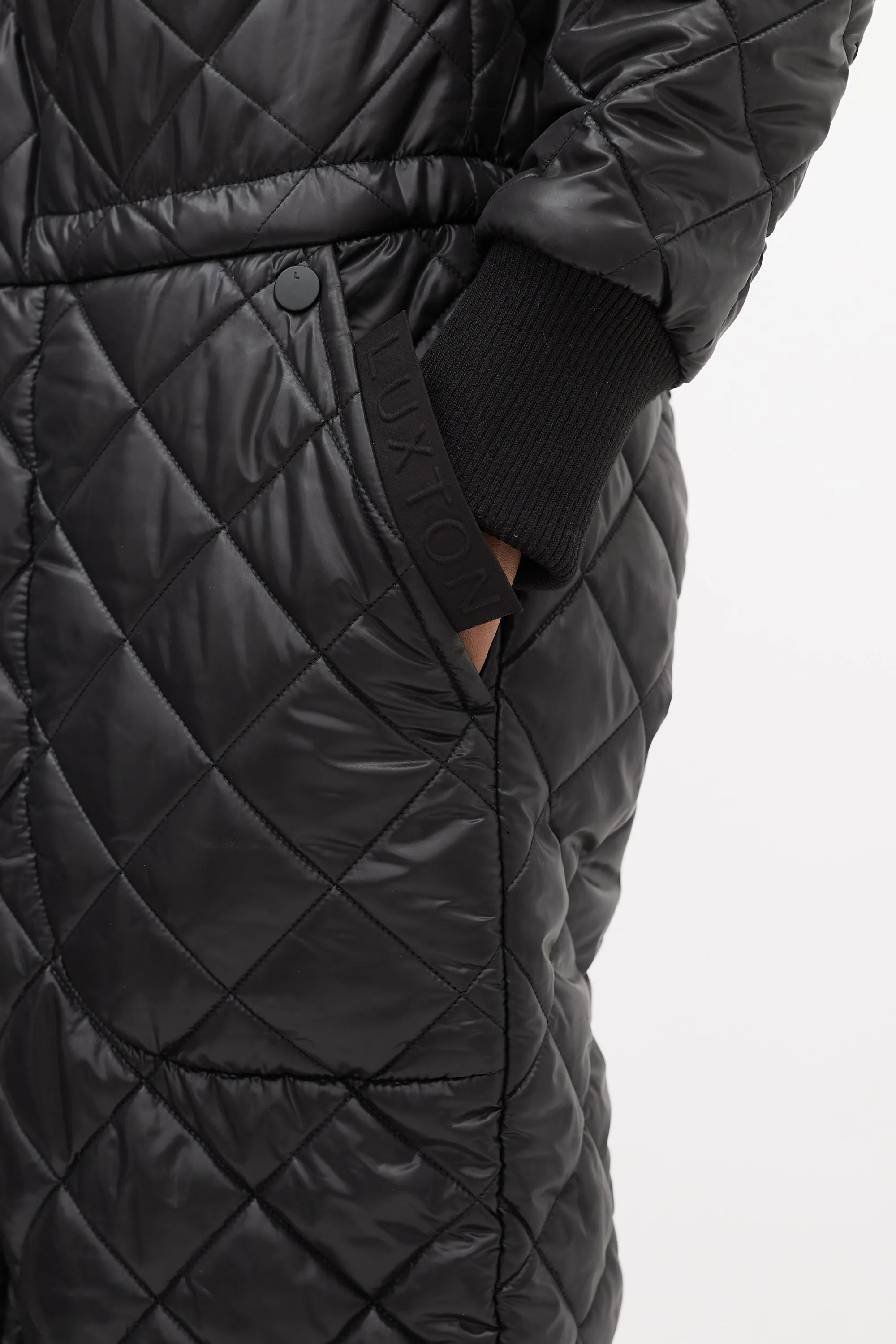 Black Quilted The Original Jumpsuit