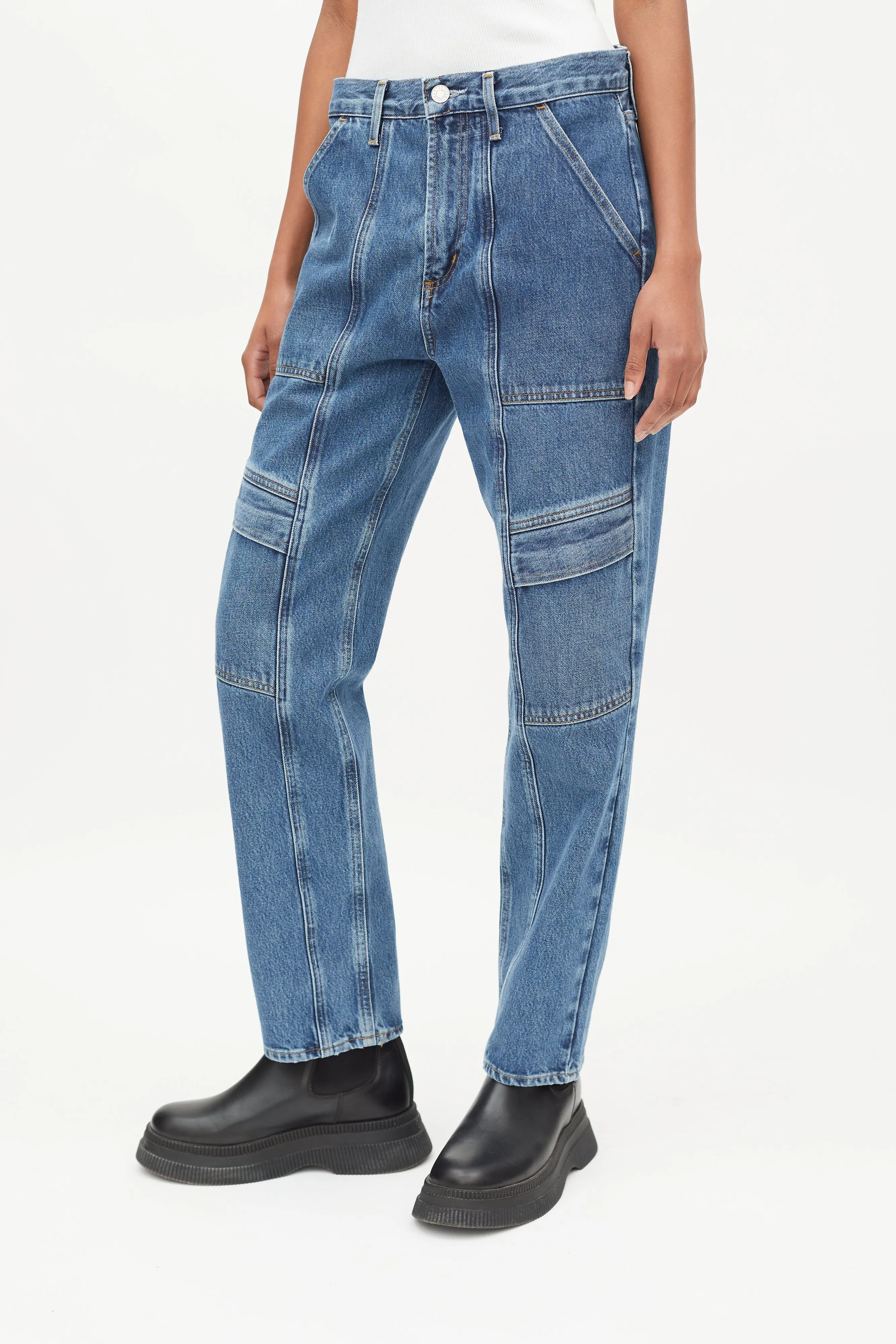 Blue Cooper Cargo Jeans