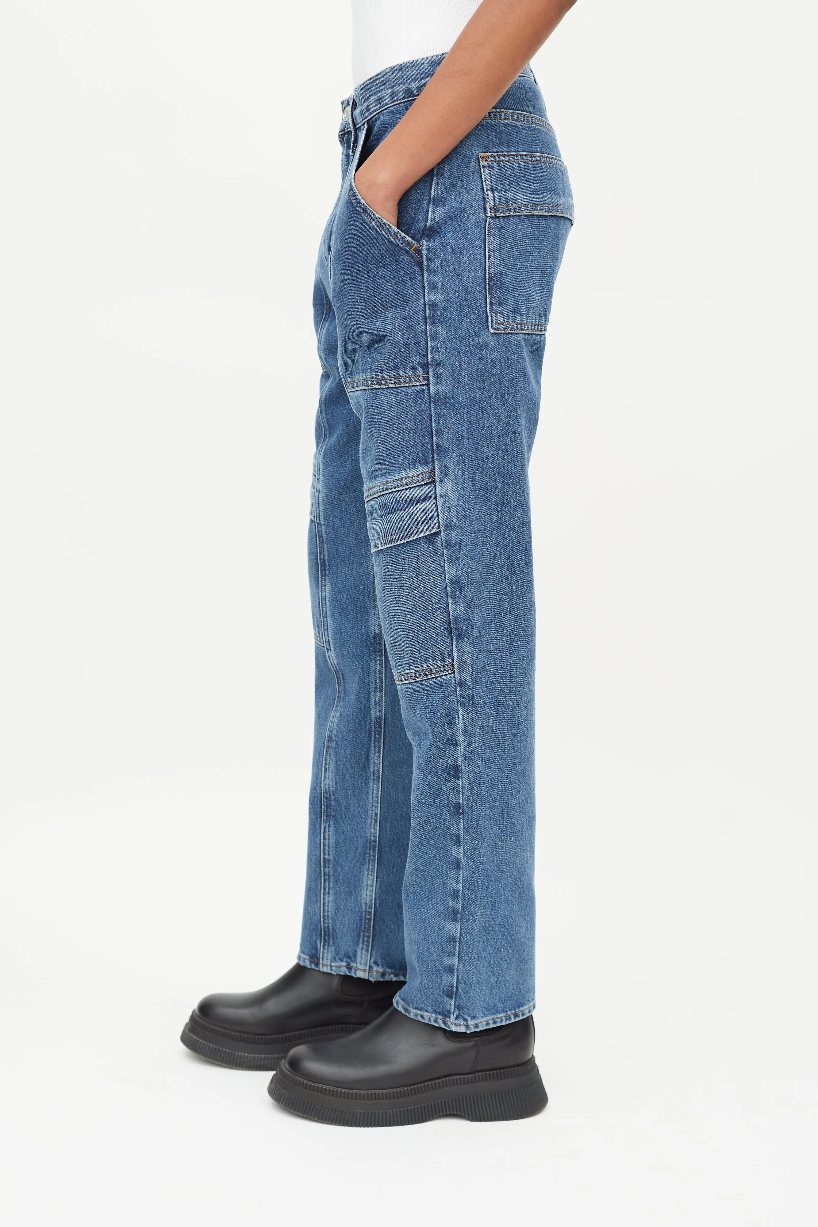 Blue Cooper Cargo Jeans