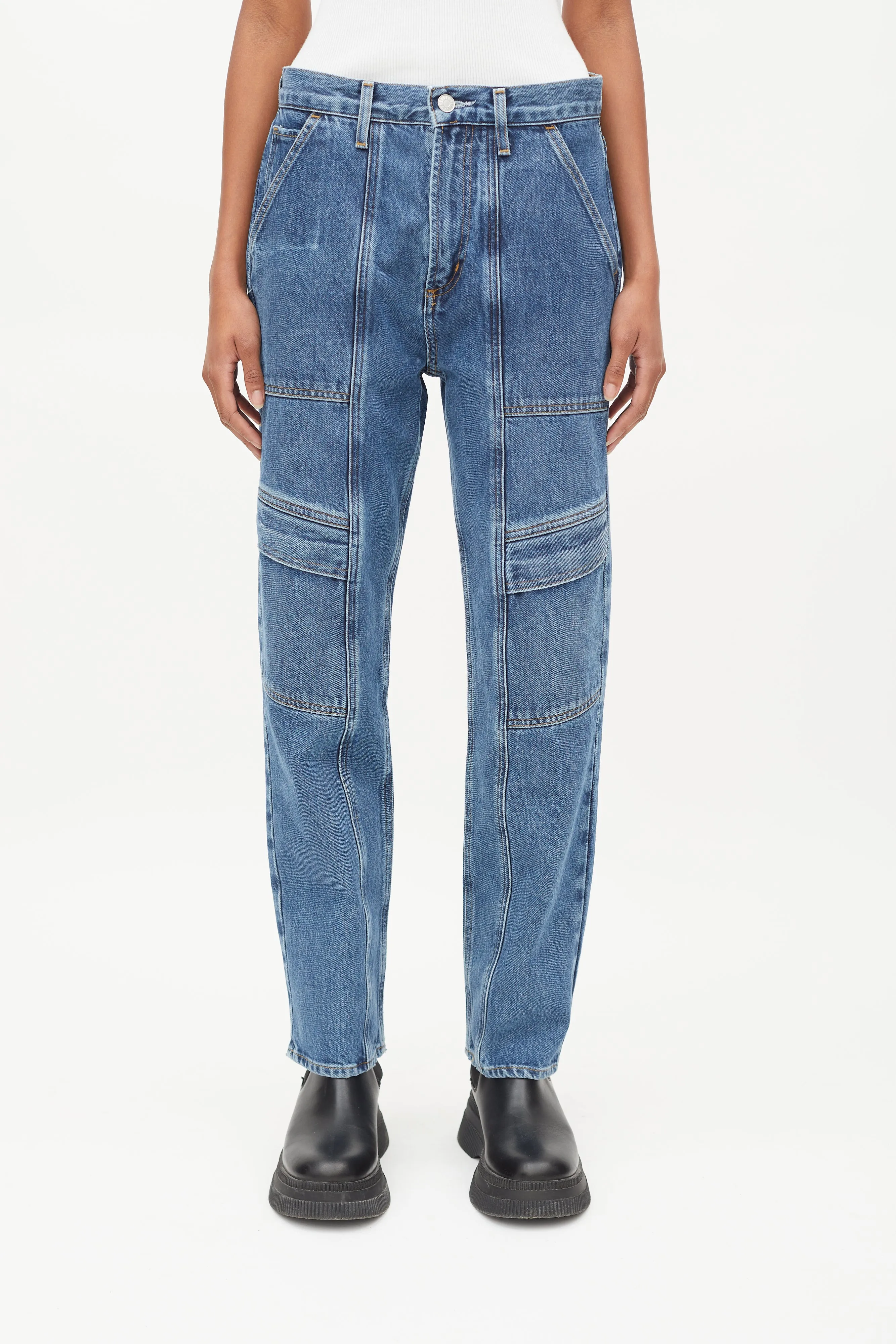 Blue Cooper Cargo Jeans