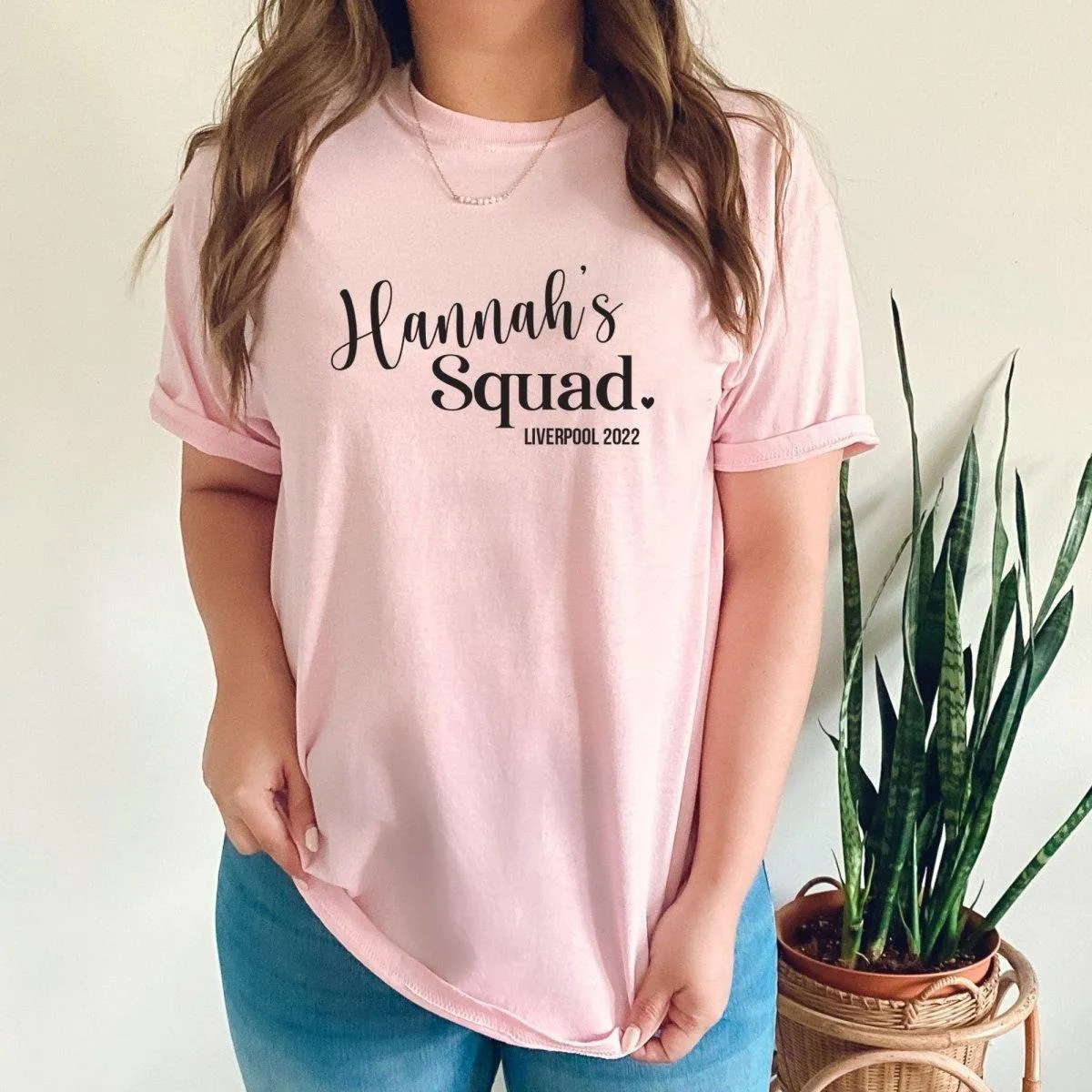Bride Squad T-shirt, Bridal Party T-shirts, Organic Bride Squad Tops, Hen Night Hen Vibes T-shirts, Hen Tops, Maid of Honour Tops, Bride