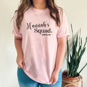 Bride Squad T-shirt, Bridal Party T-shirts, Organic Bride Squad Tops, Hen Night Hen Vibes T-shirts, Hen Tops, Maid of Honour Tops, Bride
