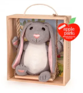 Bunny Swinging in Crate