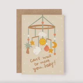 Can't Wait To Meet You Baby Card