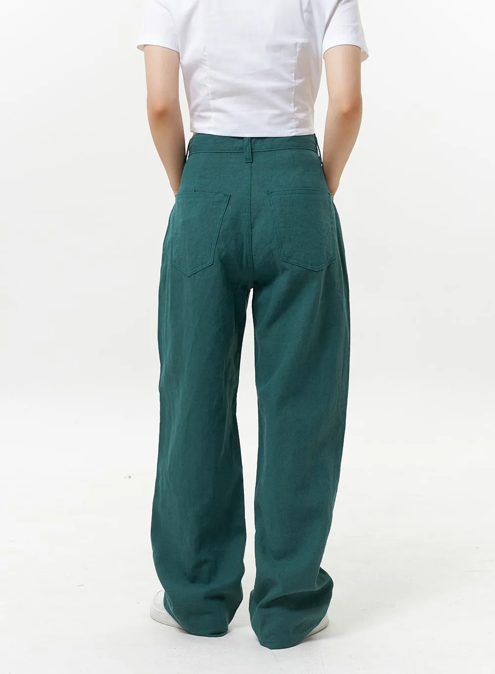 Color Linen Pants OY325