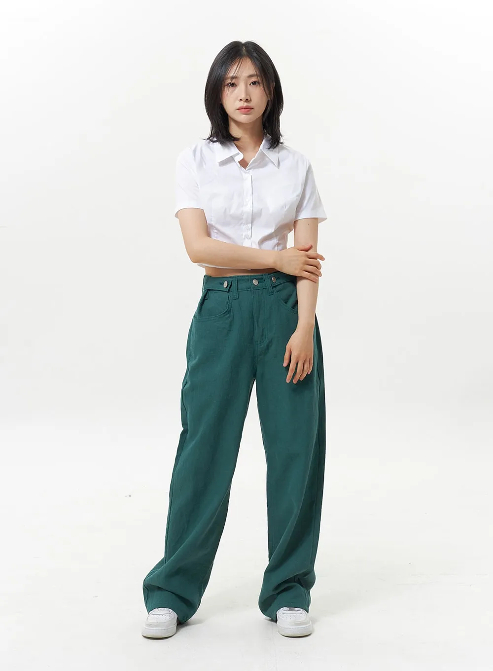Color Linen Pants OY325