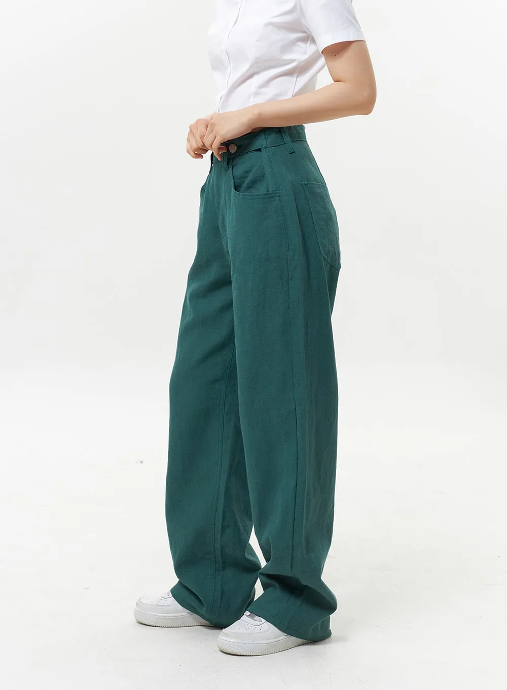 Color Linen Pants OY325