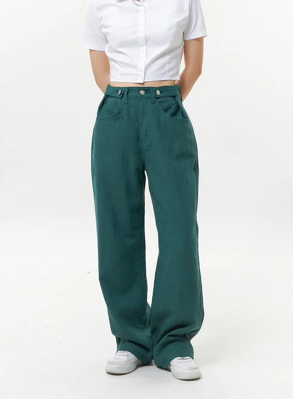 Color Linen Pants OY325