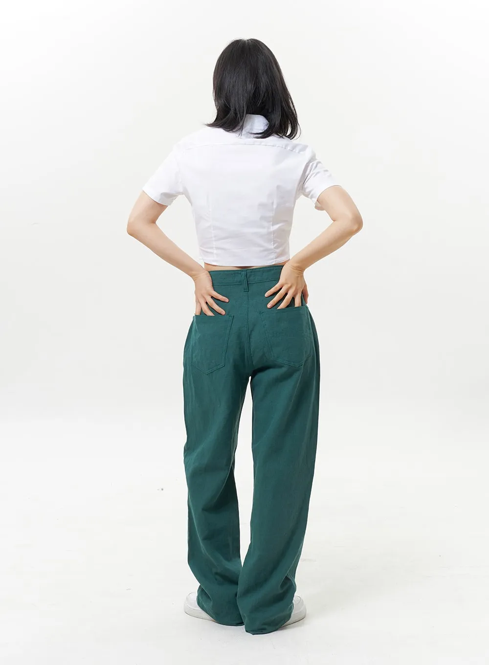 Color Linen Pants OY325