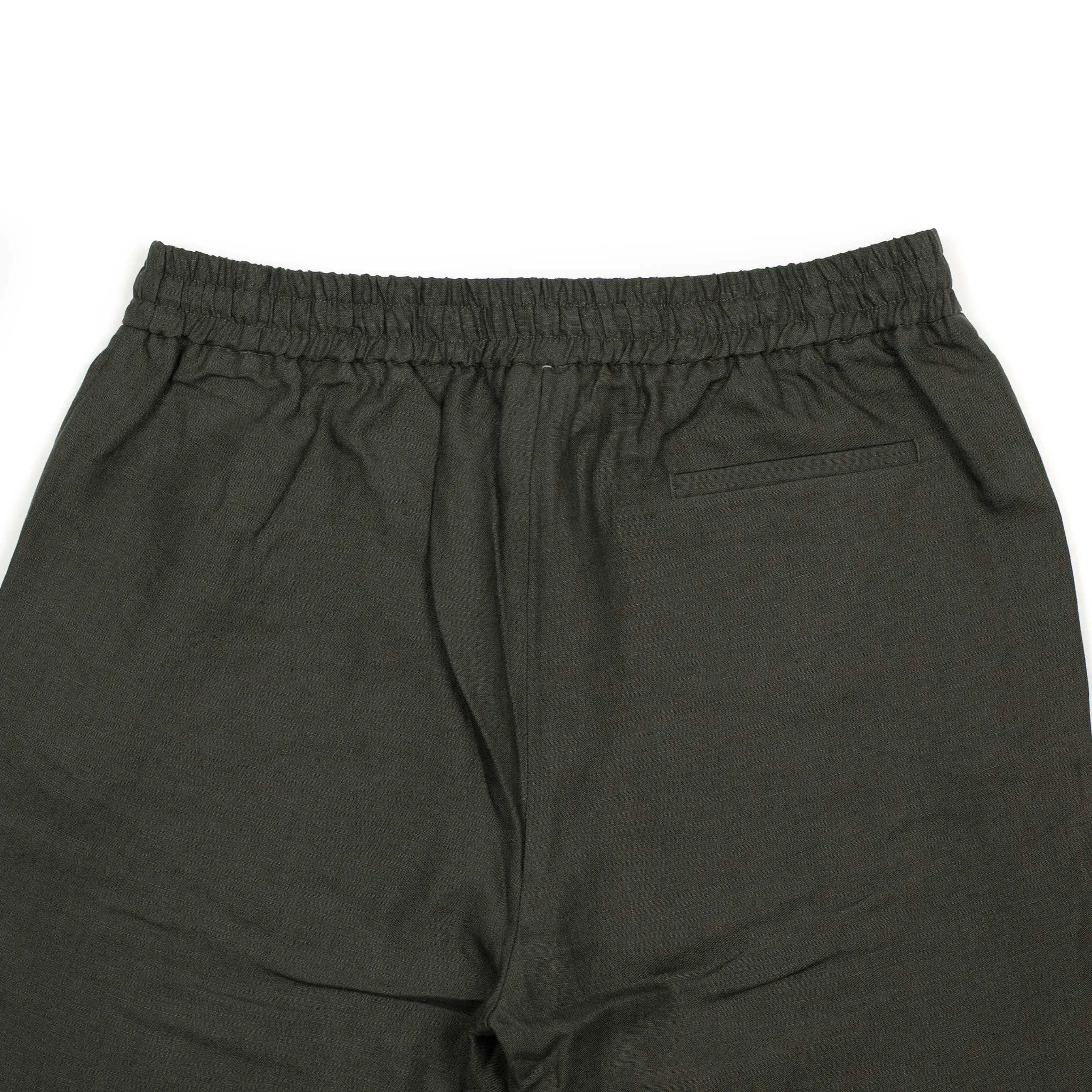 Drawstring easy pants in arabica Belgian linen (restock)