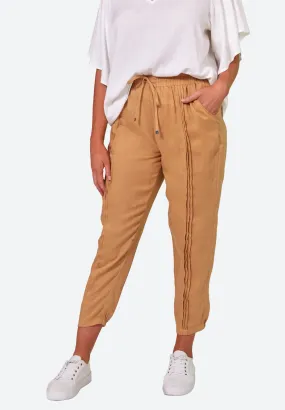 eb&ive - La Vie Pintuck Pant - Caramel