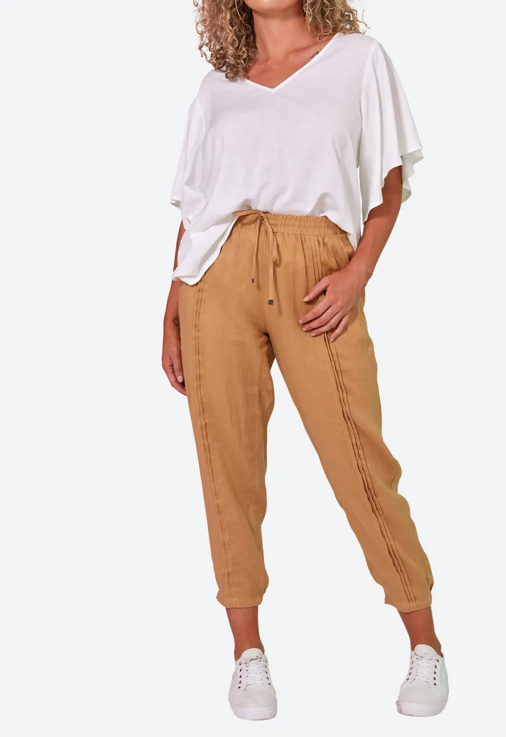 eb&ive - La Vie Pintuck Pant - Caramel