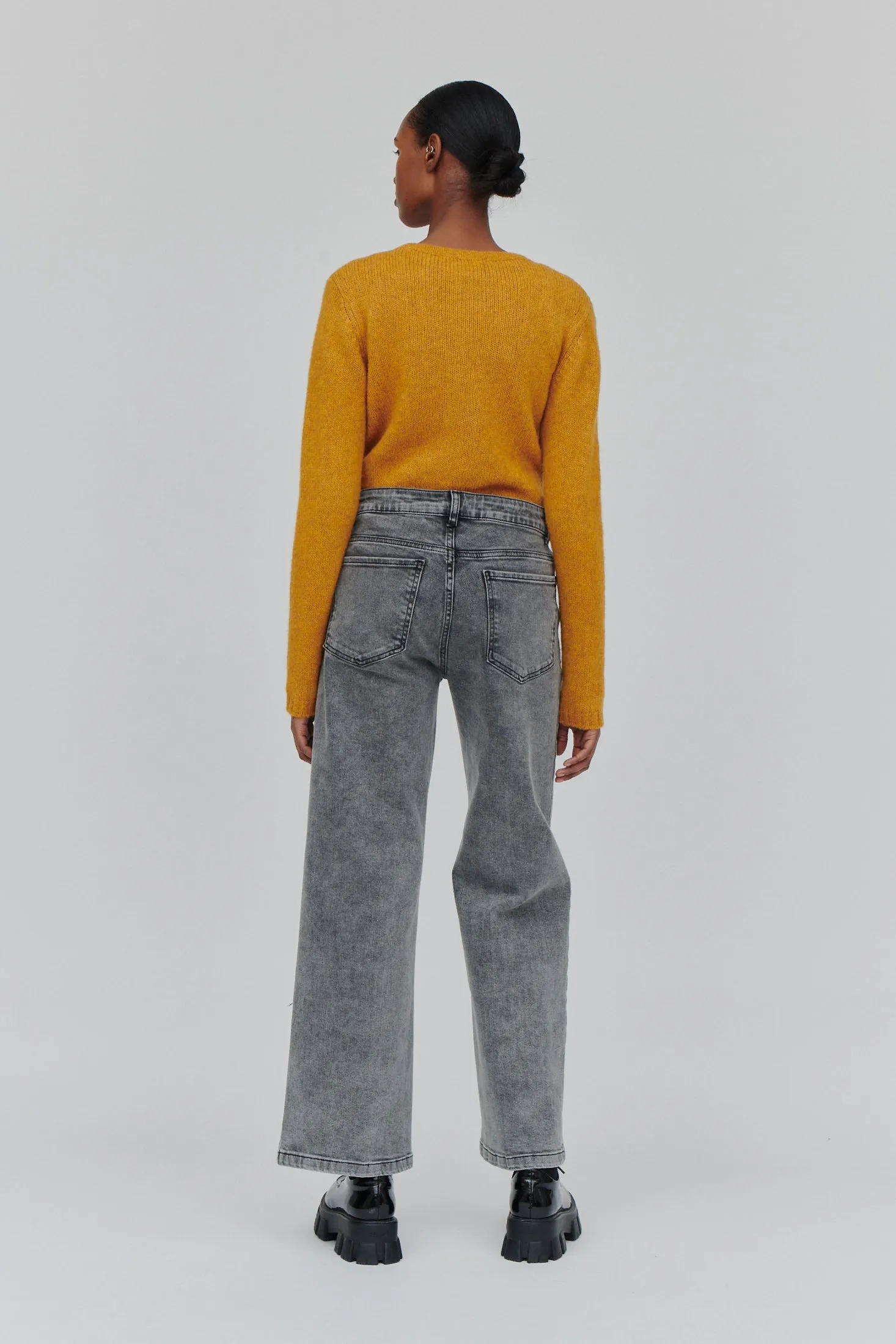 Grey Enya Jeans - Stylish Womens DenimnotEmpty