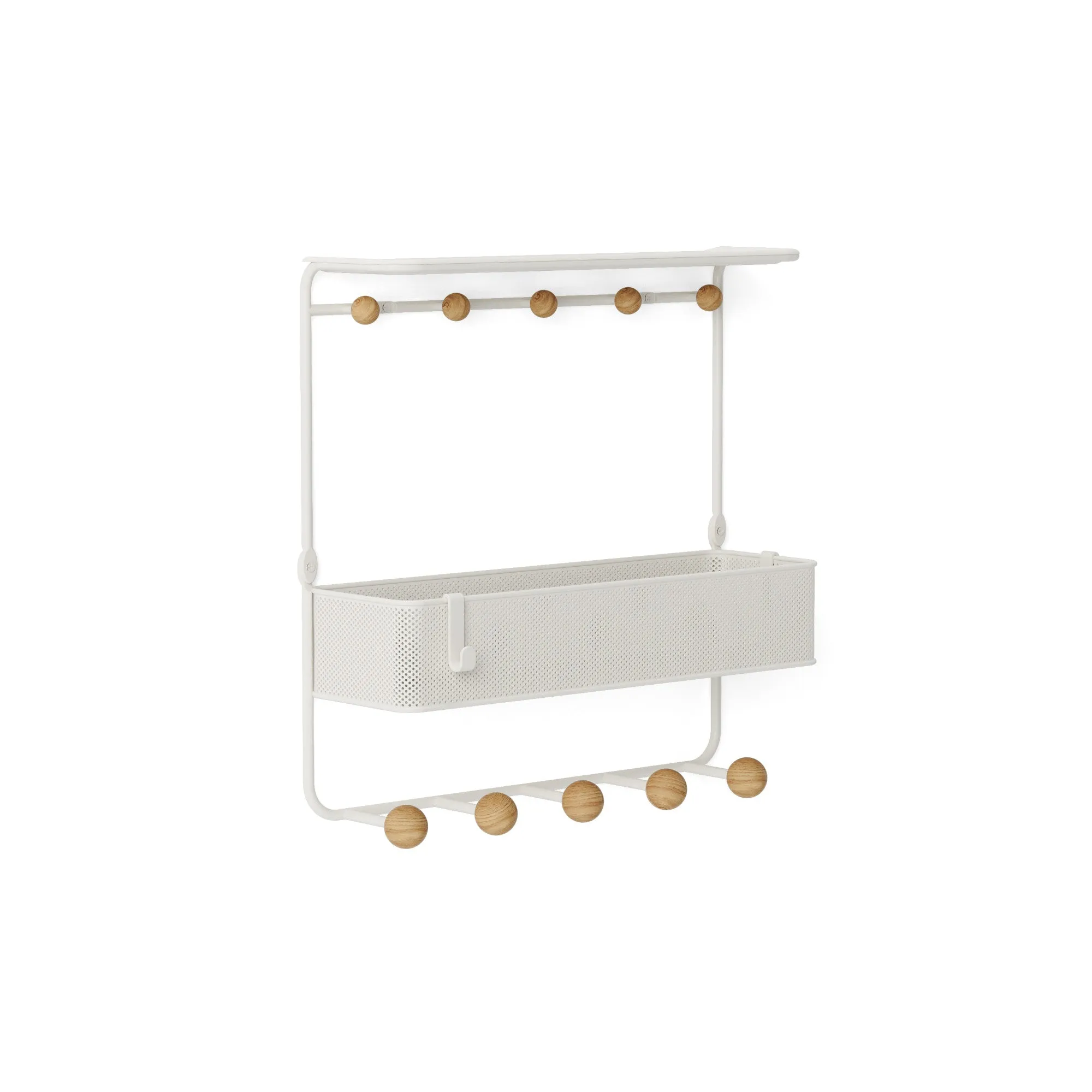 Estique Shelf with Hooks