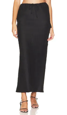 FAITHFULL THE BRAND Katala Skirt in Black